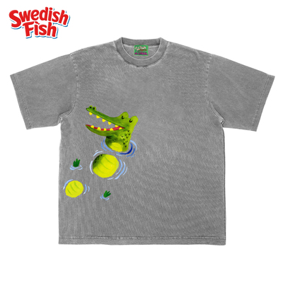 interesting灵魂！热爱造就动漫亚比厚重感情侣水洗做旧短袖T恤