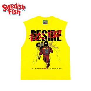 趣味设计感砍袖 90s复古动漫夏季 T恤 阿基拉美式 interesting灵魂