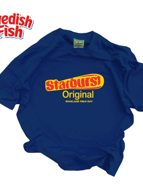 深蓝色！美式oldschool街头奢潮穿搭无性别千禧风原创240g短袖T恤