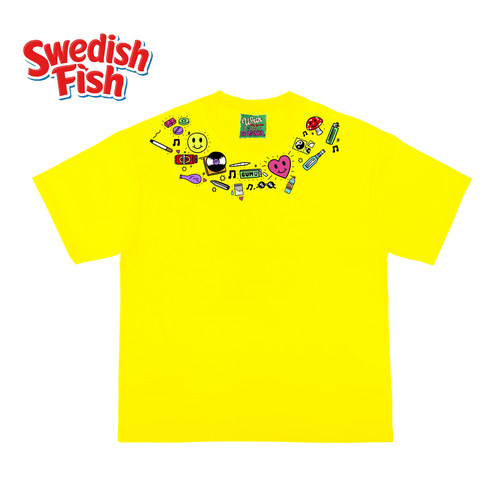 全棉！柠檬黄美式亚文化潮牌穿搭240g重磅嘻哈rap高街百搭短袖T恤