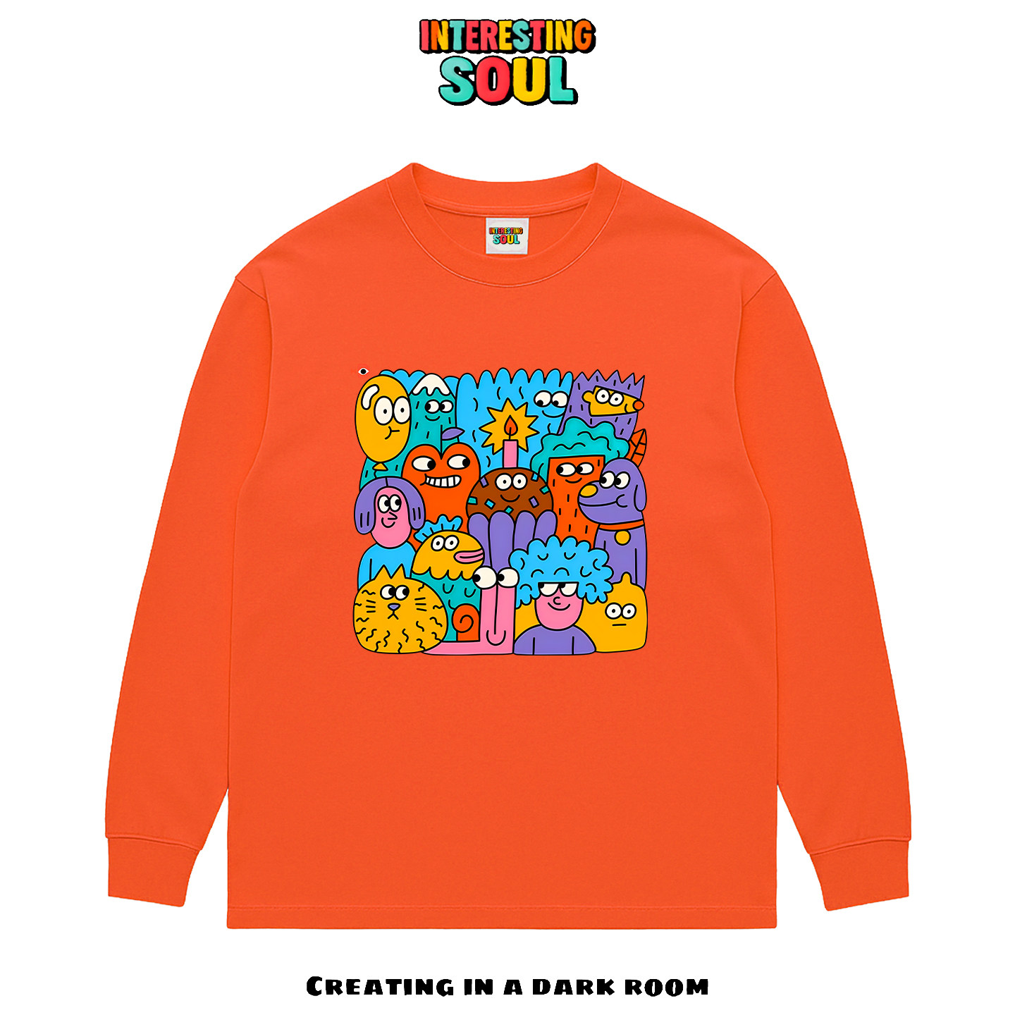 艺术家！插画小众oversize滑板趣味学院风设计感JHYQ无性别长袖T,男装,时尚防晒服,淘宝优惠券,粉丝福利购,淘宝优惠卷