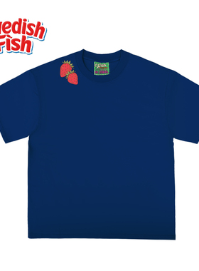 240g深蓝色短袖T恤！轻薄不透冰感oversize嘻哈街头换班奢潮穿搭