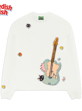 interesting灵魂！设计感宽松百搭小众240g重磅全棉大码长袖T恤