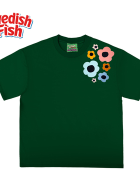 墨绿色短袖T恤！240g小众艺术阿美咔叽oldschool美式rap奢潮JHYQ