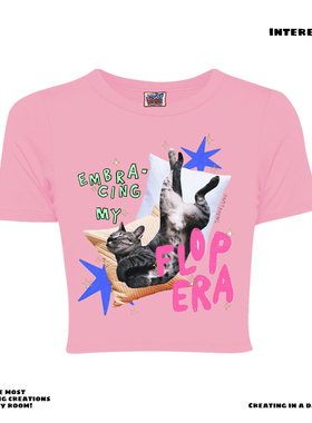 interesting灵魂！奢潮ins风潮牌撞色拼贴原创设计ootd纯棉短袖T