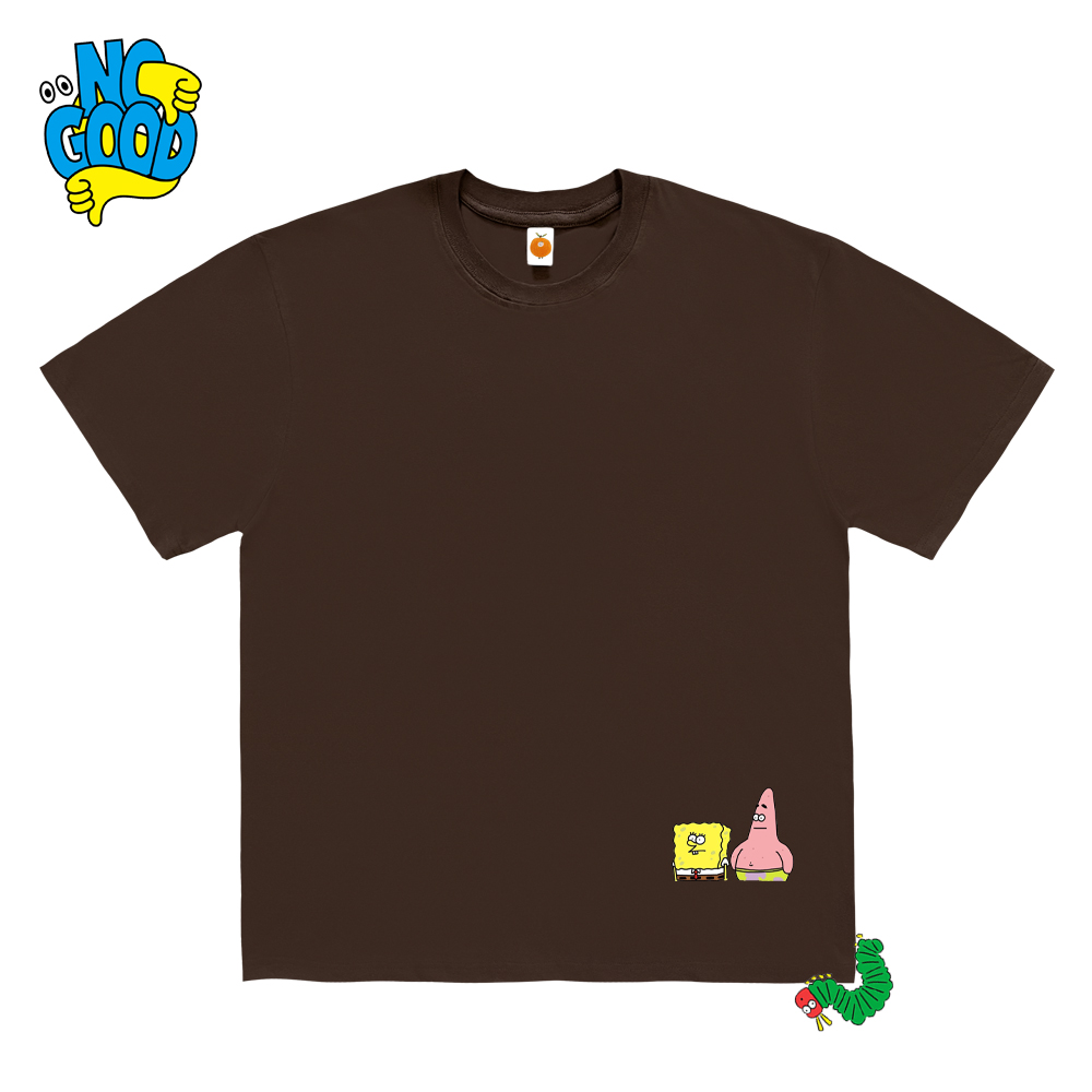 interesting灵魂！海绵宝宝简约卡通插画设计感大学沈童趣短袖T恤