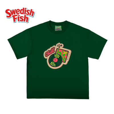 墨绿色240g！趣味学院风ins重磅纯棉vintage街头奢潮穿搭短袖T恤