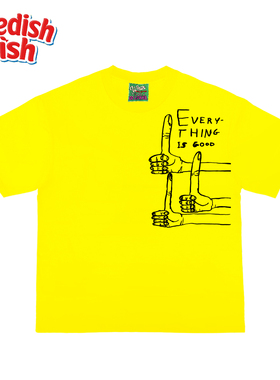 interesting灵魂 美式小众艺术家rap趣味Ootd线稿奢潮原创短袖T恤