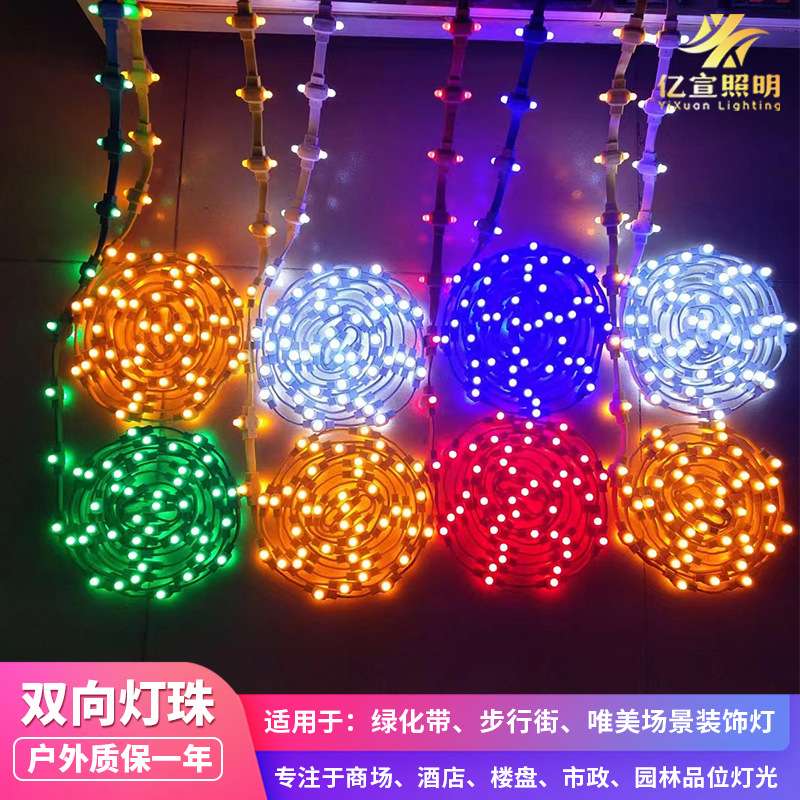 双头灯串户外防水亮化灯市政路灯节日灯双向灯珠定 制