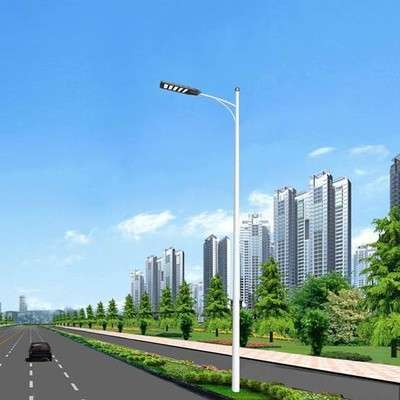 市电路灯 6米8米100W农村公路单臂高低臂市电路灯 路灯杆