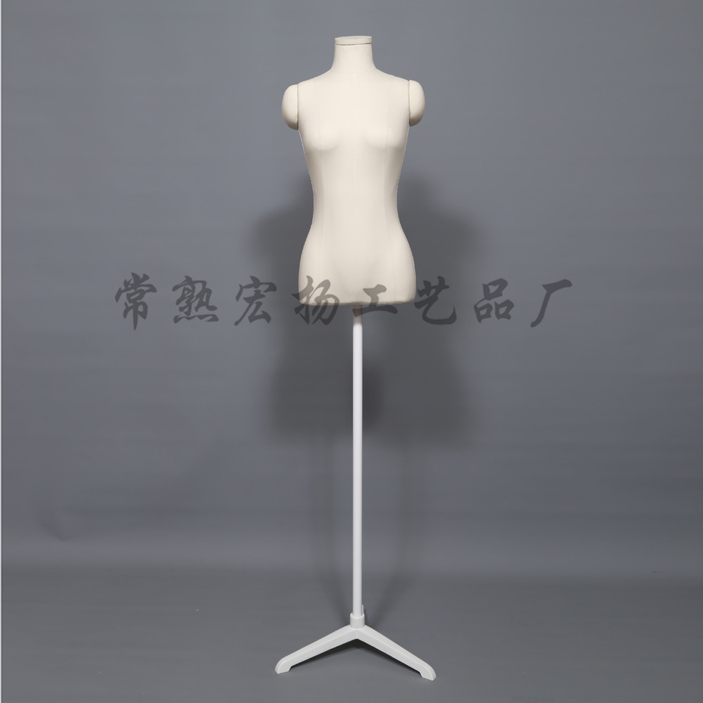 女装半身模特包布平头麻布模特服装店橱窗展示人台人偶可拆卸肩膀