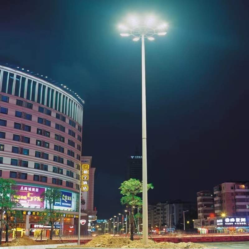高杆灯市电220V太阳能路灯庭院景观灯广场可升降中杆灯生产