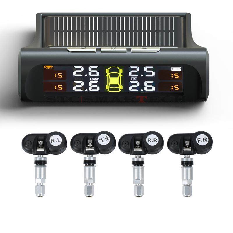 橙色屏显示车载胎压监测系统内置外置胎压可选TPMS胎压监测