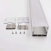 4035吊线灯铝槽套件LED硬灯条铝槽外壳LED灯槽铝型材配件