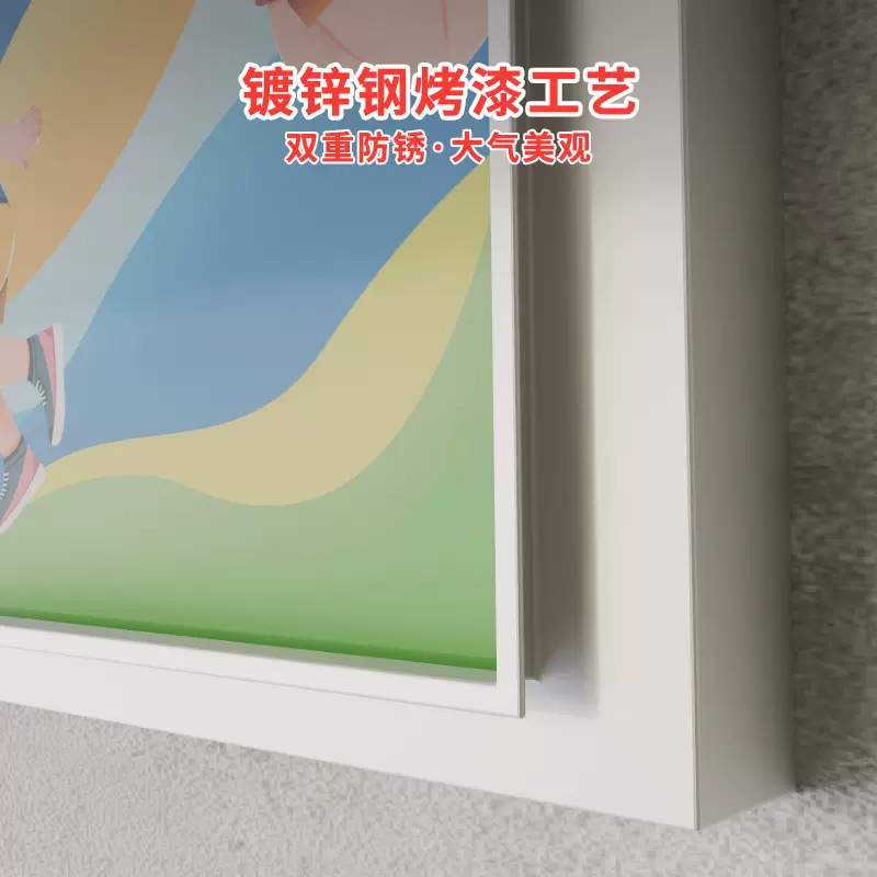 防水液压挂墙宣传栏新款铁艺公示栏橱窗栏告示栏展示板烤漆公告栏