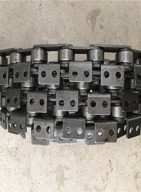 双节距输送链条C2052大滚珠链条直板带耳弯板链条非标弯板链条