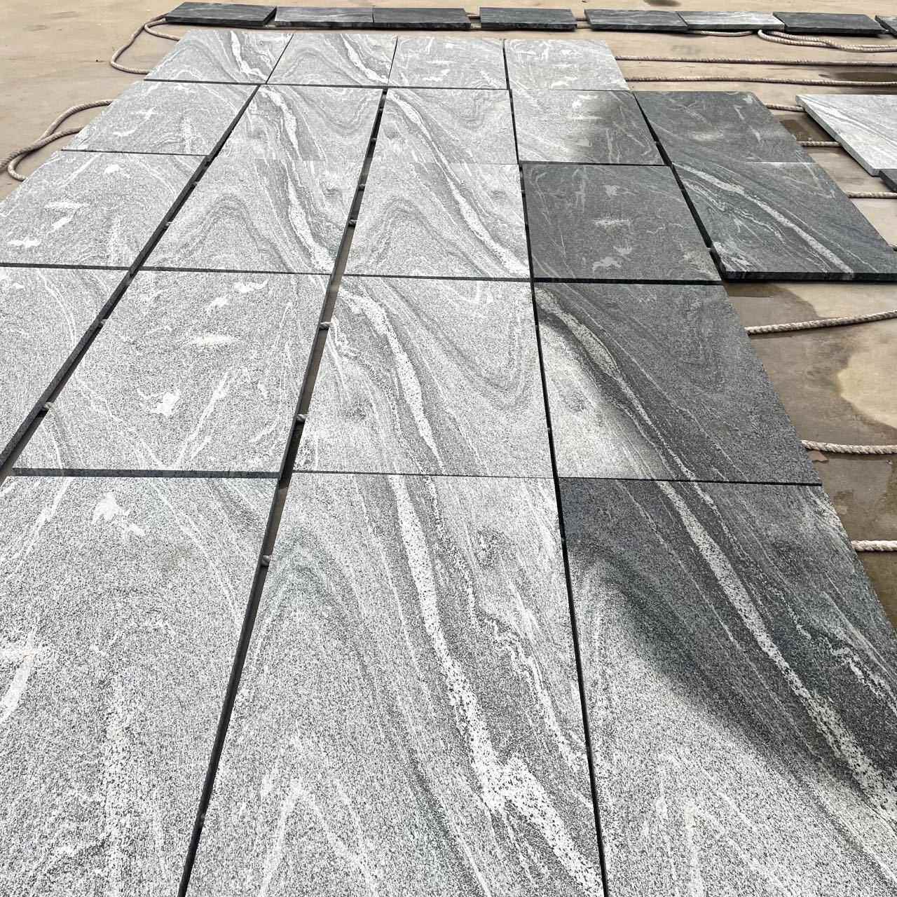 供应浪淘沙大理石  石材火烧面水洗面 幻彩麻喷砂面 雪浪石