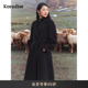 2025冬新款 Koradior珂莱蒂尔商场同款 系带双面呢大衣 羊毛