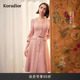 明星同款 Koradior珂莱蒂尔2026年春气质名媛千金风香风连衣裙