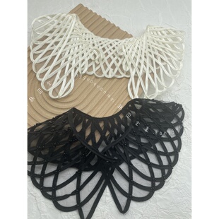 2025春夏新品韩版时尚网纱领圈DIY手工装饰领圈服装辅料装饰配饰