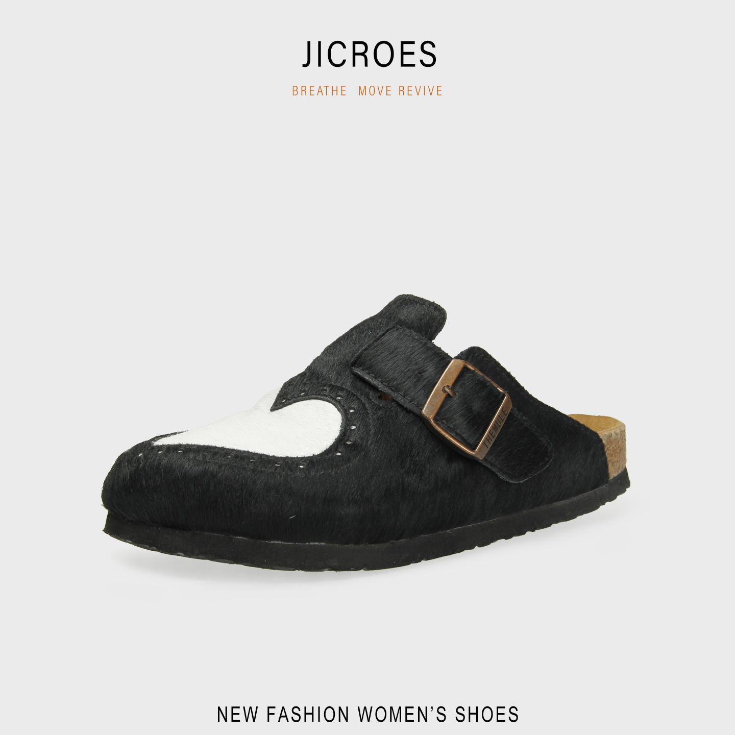 代工厂直销爱心马毛真皮勃肯鞋女包头半包拖休闲鞋懒人软木鞋,女鞋,包头拖,淘宝优惠券,粉丝福利购,淘宝优惠卷