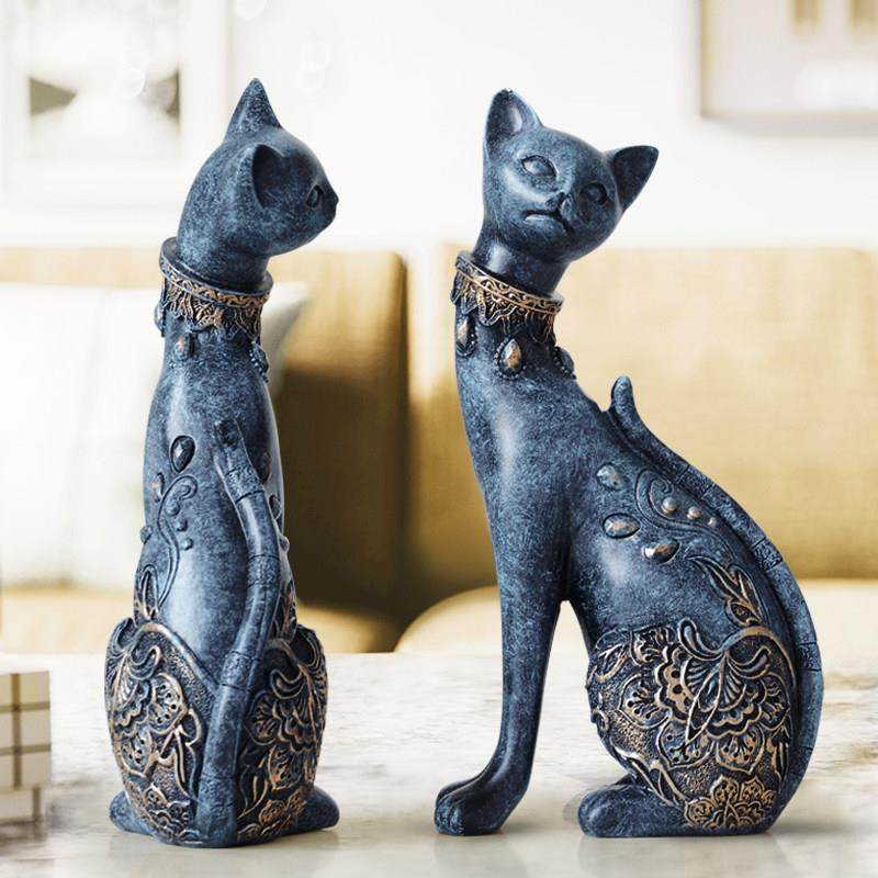 简约现代可爱猫咪桌面创意小摆件欧式客厅玄关酒柜家居装饰品摆设,家居饰品,装饰摆件,淘宝优惠券,粉丝福利购,淘宝优惠卷