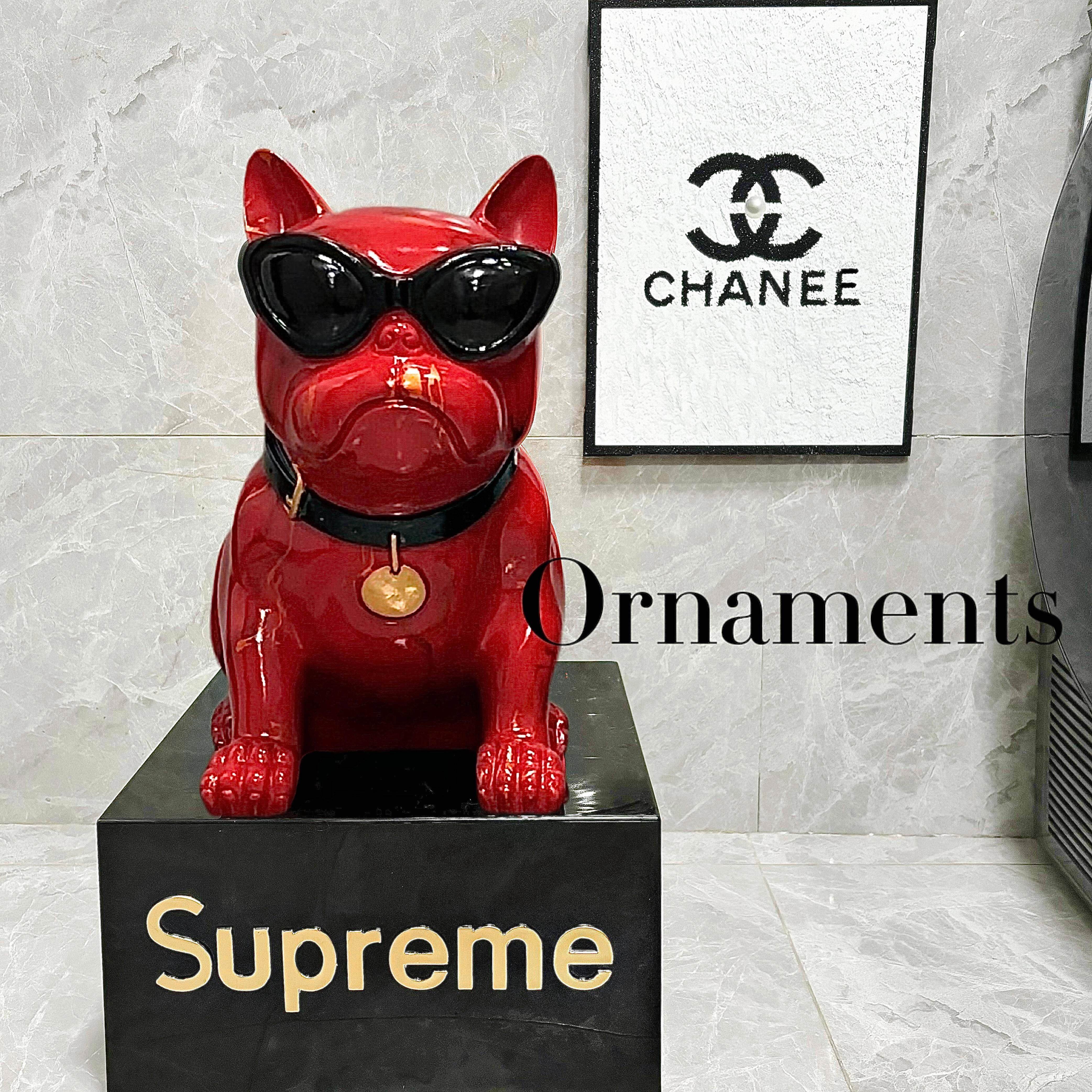 北欧法斗狗落地大摆件存钱罐家居客厅酒柜电视柜玄关装饰乔迁送礼,家居饰品,装饰摆件,淘宝优惠券,粉丝福利购,淘宝优惠卷