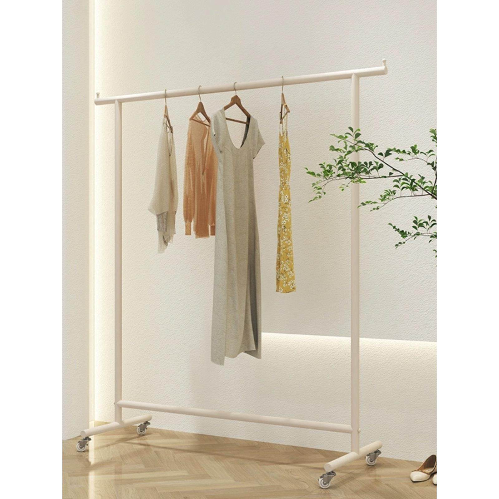 奶白女装服装店展示架陈列架中岛落地式挂衣架童装带轮可移动货架,商业/办公家具,服装展示架,淘宝优惠券,粉丝福利购,淘宝优惠卷