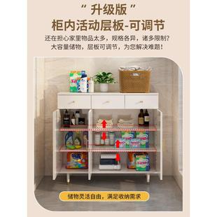 阳台收纳柜带抽屉收纳柜防晒防水低柜地板柜定制隔断活动柜鞋柜