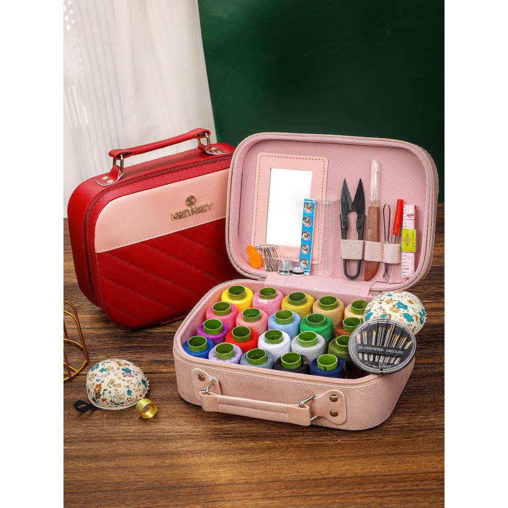 20色高档针线包家用针线盒高质量好实用陪嫁婚嫁便携缝纫工具套装,居家布艺,线盒,淘宝优惠券,粉丝福利购,淘宝优惠卷
