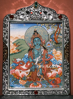 【FXFX•凡心梵行】绿度母唐卡 收藏级纯手绘天然矿物颜料