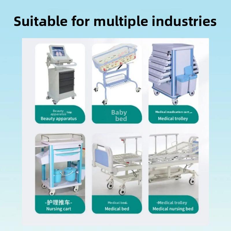 5寸M16医疗医用病床护理床双轮仪器设备双片刹车静音万向轮子脚轮