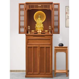 实木佛门壁龛，家居柜供祭台，中式神龛，现代极简神坛，菩萨财神
