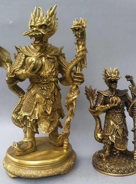 纯铜龙五爷摆件吉祥龙王爷佛像家居招财镇宅铜像摆设开业礼品