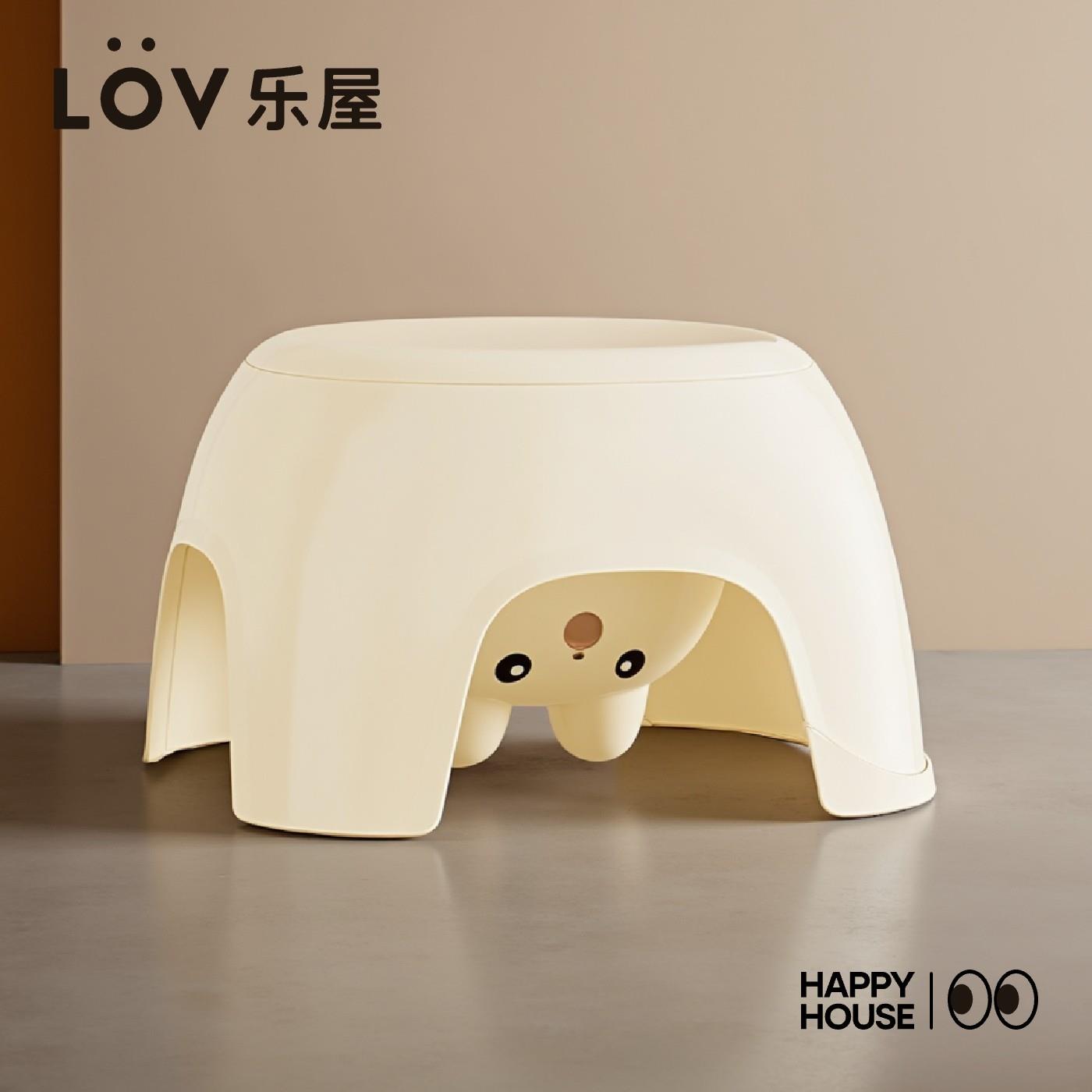 LOV乐屋储物凳小凳子客厅矮凳茶几凳结实耐用儿童板凳储物换鞋凳