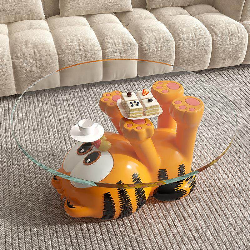 2024新款小户型客厅家用加菲猫茶几边几可移动不占地方小桌子摆件,住宅家具,茶几,淘宝优惠券,粉丝福利购,淘宝优惠卷