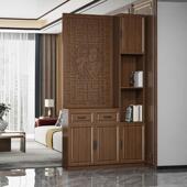 新中式 屏风隔断客厅玄关柜入户正对门轻奢进门酒柜简约置物架鞋 柜