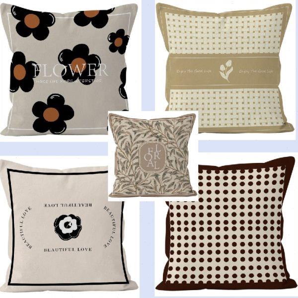 欧式古典抱枕套级灰黑轻奢艺术靠垫沙发汽车卧室家居装饰靠枕枕芯