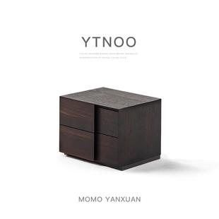 极简简约现代卧室轻奢品质奢华高级感小型木制 MOMO严选床头柜意式