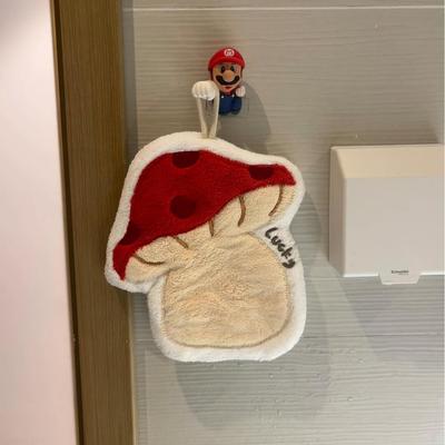 小蘑菇擦手巾挂式可爱毛巾高颜值厨房卫生间浴室防臭速干超强吸水