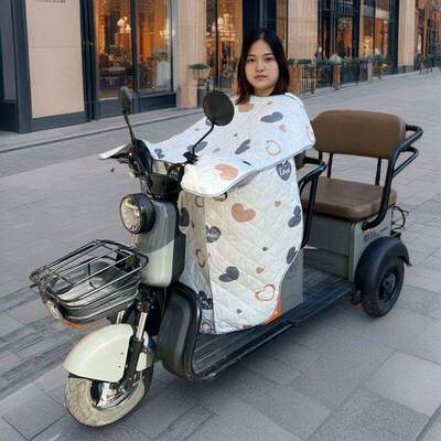 爱玛雅迪电动三轮车夏季防晒连体挡风板防风遮阳罩男女通用加大