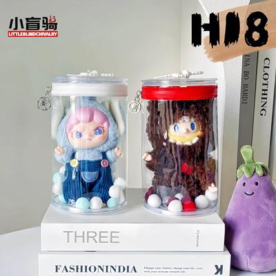 小盲骑新款H18小罐罐娃包小茄子土豆毛绒玩偶收纳挂袋防尘圆筒包