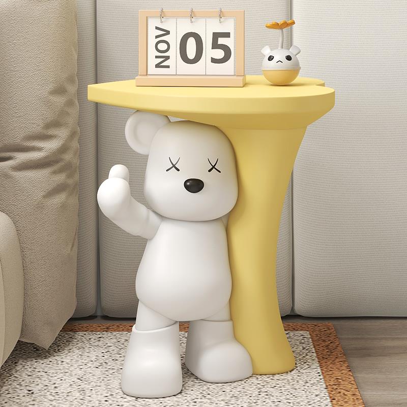 客厅大型暴力熊落地摆件沙发边几茶几电视柜可爱家居饰品乔迁礼物