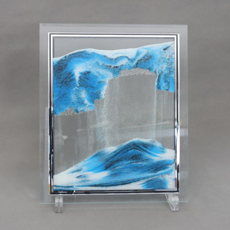 3D流沙画简约现代家居客厅书房创意装饰办公室解压摆件艺术礼物图片