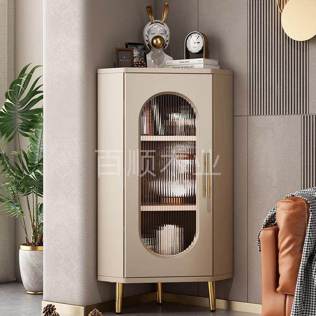 转角柜墙角柜客厅轻奢高级感角几拐角矮柜卧室三角形收纳柜收纳柜