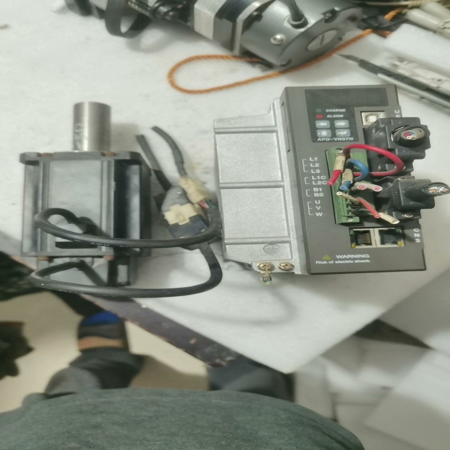 韩国LS电机实物图不包邮电机APM-SC08ADK-TJ一套