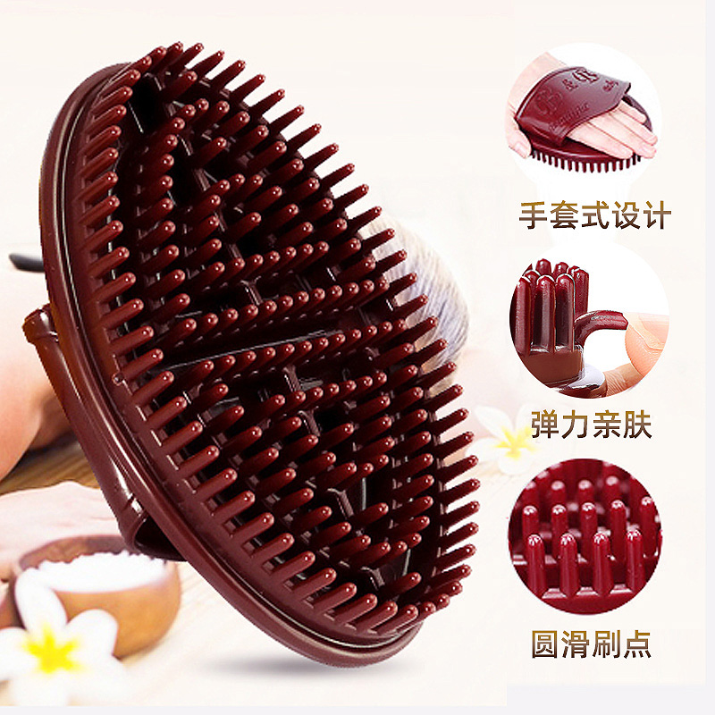 经络刷按摩刷刷肚子腿部全身