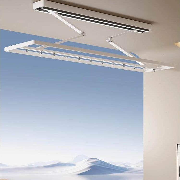 恋晴电动晾衣架阳台家用薄晒衣架自动遥控折叠升降式家用晒衣架