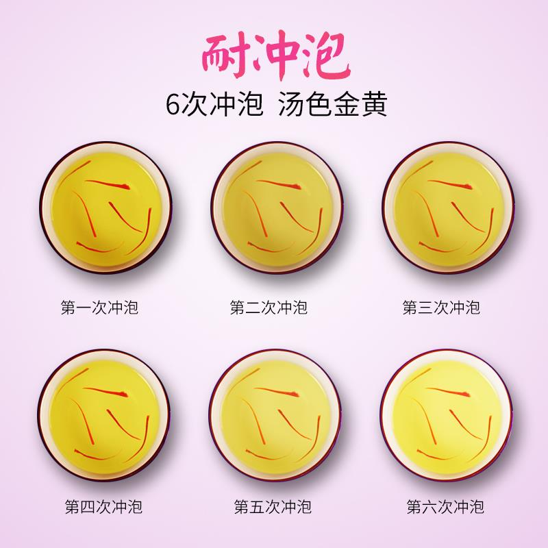 御顺堂藏藏红花红OAI花番红花正品1西g非伊朗拜西产非10迪g