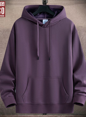 唐狮集团DESSO连帽卫衣男秋冬款宽松百搭加绒潮纯色定制上衣帽衫